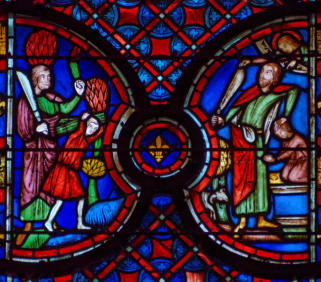 Abraham et Isaac montent vers le lieu du sacrifice (143) - Sacrifice d'Abraham (145)