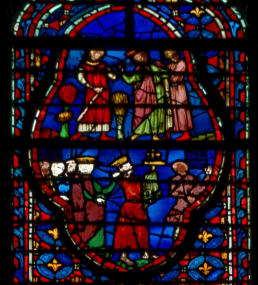 Louis IX portant la vraie Croix (44) - Louis IX fait bâtir la Sainte-Chapelle (33)