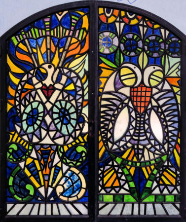 La colombe du Saint-Esprit et un aigle à deux têtes