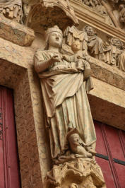 Façade occidentale de la cathédrale Notre-Dame d'Amiens © Francine Legris
