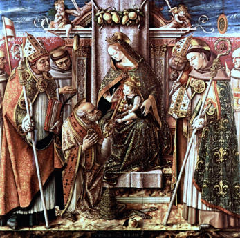 La remise des clefs à saint Pierre: Carlo Crivelli '1490)