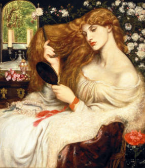 Lady Lilith par Dante Gabriel Rossetti (entre 1868 et 1872) au Delaware Art Museum