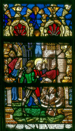 Saint Jacques, conduit au supplice, baptise le scribe Josias