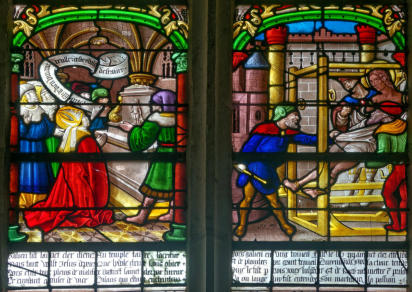 Saint Clair invoque le Christ contre les idoles - Son martyre sur le chevalet