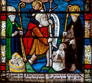 Le donateur, curé de Villy, présenté par les saints Nicolas, Christophe et Claude