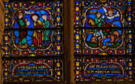 Scènes de la vie de saint Pierre (à gauche) et de saint Paul (à droite)