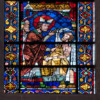 Saint Laumer malade visité par l'évêque de Chartres