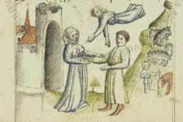 Rencontre à la Porte dorée avec un ange: représentation exceptionnelle de 1441 de la Bibliothèque Vaticane