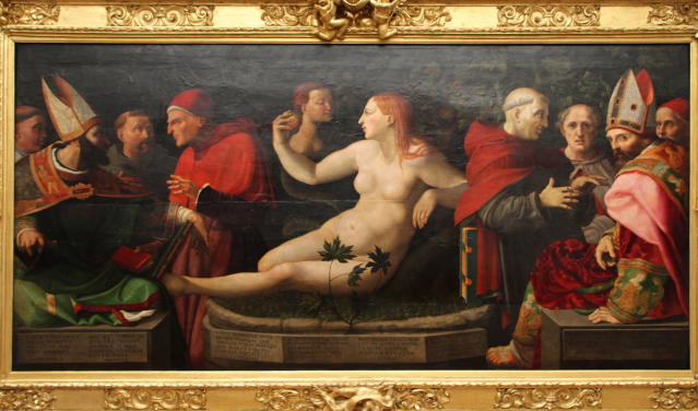 Guillaume de Marcillat: La Dispute des pères d'église sur l'immaculée conception  en 1528 (Musée Bode à Berlin)