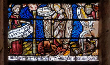 Baie 12 de l'église saint-Pierre-ès-Liens d'Ervy-le-Châtel: Les sibylles