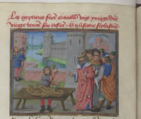 Les Égyptiens firent entailler une image d’une vierge tenant un enfant