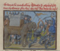 Éléazar, le Machabée, transperça un éléphant qui le tua en tombant sur lui