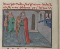 Micol, fille du roi Saül, se moquait du roi David qui jouait de la harpe