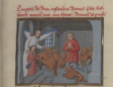 L’ange de Dieu sauva Daniel que les Babyloniens avaient jeté aux lions