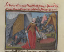 La reine Thamaris décapita le félon et très cruel roi Cirus, l’orgueilleux