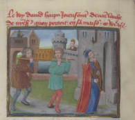 Le Roi David joua joyeusement de la harpe devant l’Arche que l’on portait dans sa maison