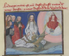 La Vierge Marie est notre défenderesse à l’encontre de notre ennemi d’enfer et nous défend de la vengeance de Dieu