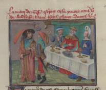 La main de Notre-Seigneur écrivit dans le ciel lors du festin de Balthazar 