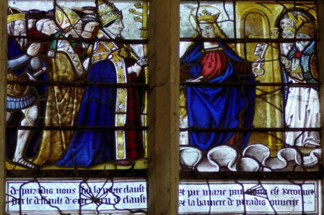 Église Saint-Georges des Chavanges: registre supérieur de la baie 8