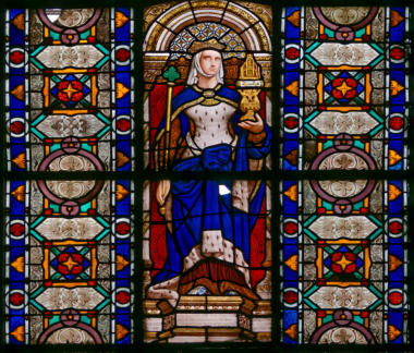 Blanche de Castille par Joseph Vigné sur un carton de Pierre Jollivet en 1842