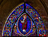 L'Ascension du Christ entre 2 anges 