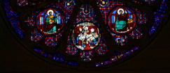 Dieu le Père trônant et entouré de saints