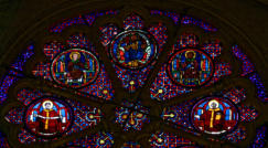 Dieu le Père trônant et entouré de saints