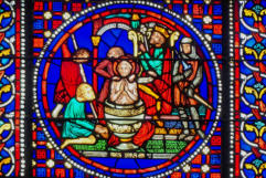 Saint Jean dans une cuve d'huile bouillante