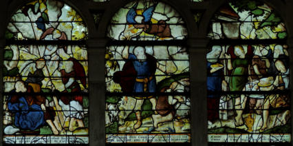 Le sacrifice d'Isaac - Abraham et les trois anges