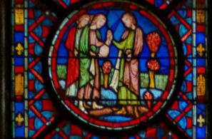 Sainte-Chapelle de Paris: Abraham achète le champ d'Éphron (122)