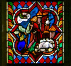 Cathédrale Saint-Samson de Dol-de-Bretagne: Abraham prie devant une ville