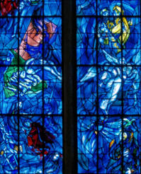 De haut en bas: A gauche le sacrifice d'Isaac, Isaac bénit Jacob et le songe de Jacob et à droite, Abraham et Melchisédech, Abraham et les 3 anges et  le songe de l'Alliance d'Abraham