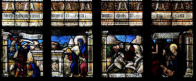 Sacrifice d'Isaac empêché par l'ange - Isaac porte le bois - Conversion de saint Paul - La Nativité