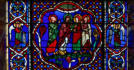 La Visitation (entre 2 anges tenant des phylactères)