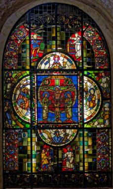 Verrière typologique de la Passion du trésor de la cathédrale Saint-Étienne de Châlons-en-Champagne