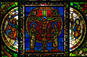 Verrière typologique de la Passion du trésor de la cathédrale Saint-Étienne de Châlons-en-Champagne