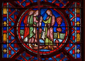 Sainte-Chapelle de Paris: Abraham achète le champ d'Éphron (122)