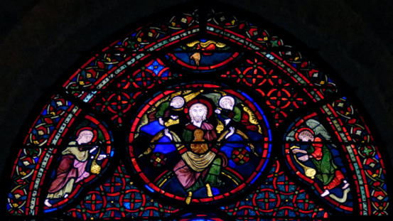 Cathédrale Saint-Étienne de Bourges: Baie 23  (Lazare et le mauvais riche)