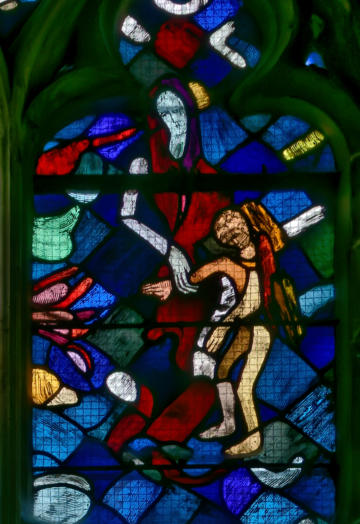 Détail de la baie 0 de l'église Notre-Dame de Caudebec-en-Caux