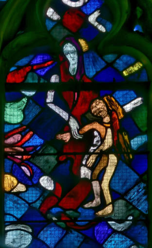 Détail de la baie 0 de l'église Notre-Dame de Caudebec-en-Caux