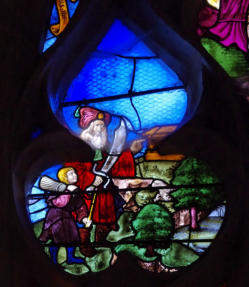 Abraham et isaac qui porte le bois