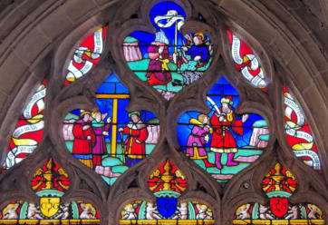 Croix sur le Calvaire - Moïse et le buisson ardent - Abraham et Isaac