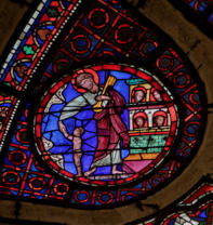 Saint Pierre en portier de la jérusalem céleste (alvéolaire): Collégiale Notre-Dame de Mantes-la-Jolie;