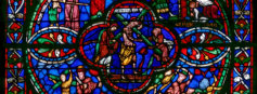 Le Christ porte sa croix aidé par Simon de Cyrène - Une femme les regarde