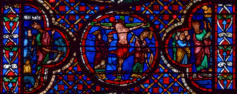 Moïse au rocher de l'Horeb - Le Christ en croix entre l'Église et la Synagogue - Moïse et le Veau d'or