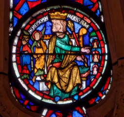 Abraham avec les élus dans les niches à sa gauche