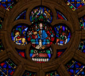 Le Christ de l'Apocalypse entouré du Tétramorphe