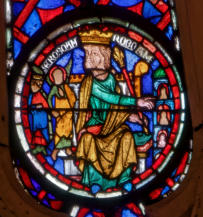 Abraham (???) avec les élus dans les niches à sa gauche