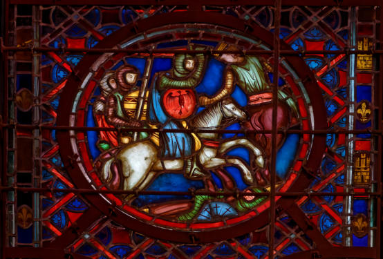 Sainte-Chapelle de Paris: Abram vainqueur des Élamites (151)