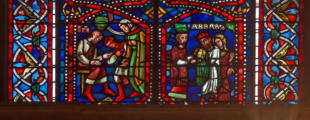Abimelek rend Sarah et offre des pièces d'or à Abraham